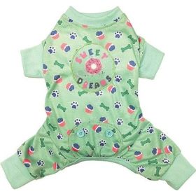 Fashion Pet Sweet Dreams Dog Pajamas Mint (Option 1: X-Large)