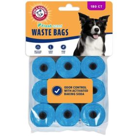 Arm and Hammer Dog Waste Refill Bags Fresh Scent Blue (Option 1: 180 count)