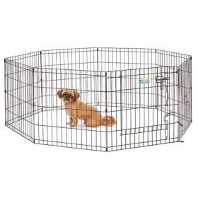 MidWest Contour Wire Exercise Pen with Door for Dogs and Pets (Option 2: 1 count, Option 1: 24" tall)