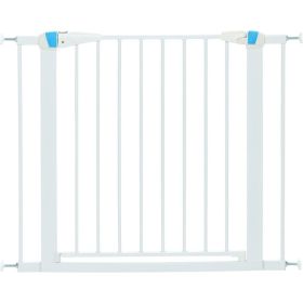 MidWest Glow in the Dark Steel Pet Gate White (Option 2: 1 count, Option 1: 29" tall)