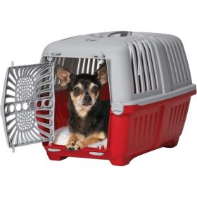 MidWest Spree Plastic Door Travel Carrier Red Pet Kennel (Option 2: 1 count, Option 1: X-Small)