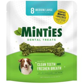 Sergeants Minties Dental Treats for Dogs Medium Large (Option 1: 8 count)