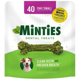 Sergeants Minties Dental Treats for Dogs Tiny Small (Option 1: 40 count)