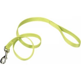 Coastal Pet Single-Ply Nylon Dog Leash Lime Green (Option 1: 4 feet x 3/8"W)