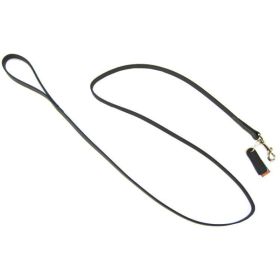 Circle T Leather Lead (Option 2: Black, Option 1: 6' Long)