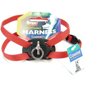 Coastal Pet Size Right Nylon Adjustable Harness (Option 2: X-Small, Option 1: Red)