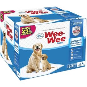 Four Paws Wee Wee Pads Original (Option 2: Box (22" Long x 23" Wide), Option 1: 150 Pack)