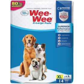 Four Paws X-Large Wee Wee Pads 28" x 34" (Option 1: 14 count)