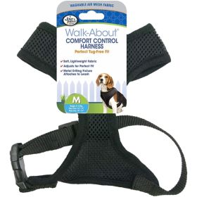 Four Paws Comfort Control Harness (Option 2: Medium, Option 1: Black)