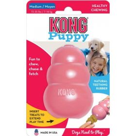 KONG Puppy KONG (Option 1: Medium (5"L x 2.25"W x 7.5"H))