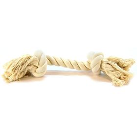 Flossy Chews Rope Bone (Option 2: Large (14" Long), Option 1: White)