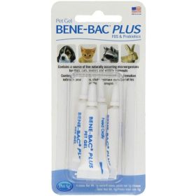 Pet Ag Bene-Bac Plus FOS & Probiotics Pet Gel (Option 1: 4 Grams (4 x 1 Gram Tubes))