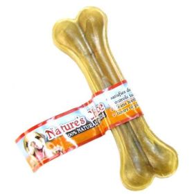 Loving Pets Nature's Choice 100% Natural Rawhide Pressed Bones (Option 1: 6" Long (1 Bone))