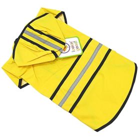 Fashion Pet Rainy Day Dog Slicker (Option 2: Medium (14"-19" From Neck to Tail), Option 1: Yellow)