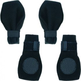 Fahion Pet Arctic Fleece Dog Boots (Option 2: Large (3.75" Paw), Option 1: Black)