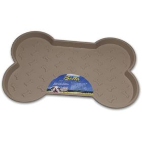 Loving Pets Bella Spill-Proof Dog Mat (Option 2: Small (18.25"L x 13.25"W), Option 1: Tan)