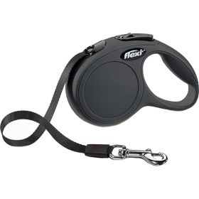 Flexi New Classic Retractable Tape Leash (Option 2: X-Small, Option 1: Black)