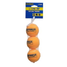 Petsport USA Tuff Ball Squeak Dog Toy (Option 2: 3 Pack, Option 1: Medium)