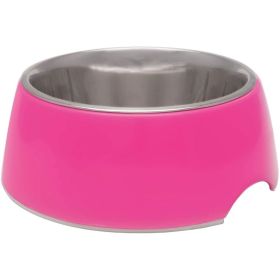 Loving Pets Hot Pink Retro Bowl (Option 2: X-Small, Option 1: 1 count)