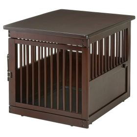 Richell End Table Dog Crate (Option 1: Medium)